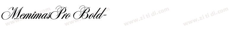 MemimasPro Bold字体转换